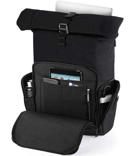 Quadra Q-Tech Charge Roll-Top Backpack - BLK - ONE
